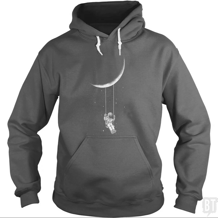 Astronaut on Moon Swing Hoodie