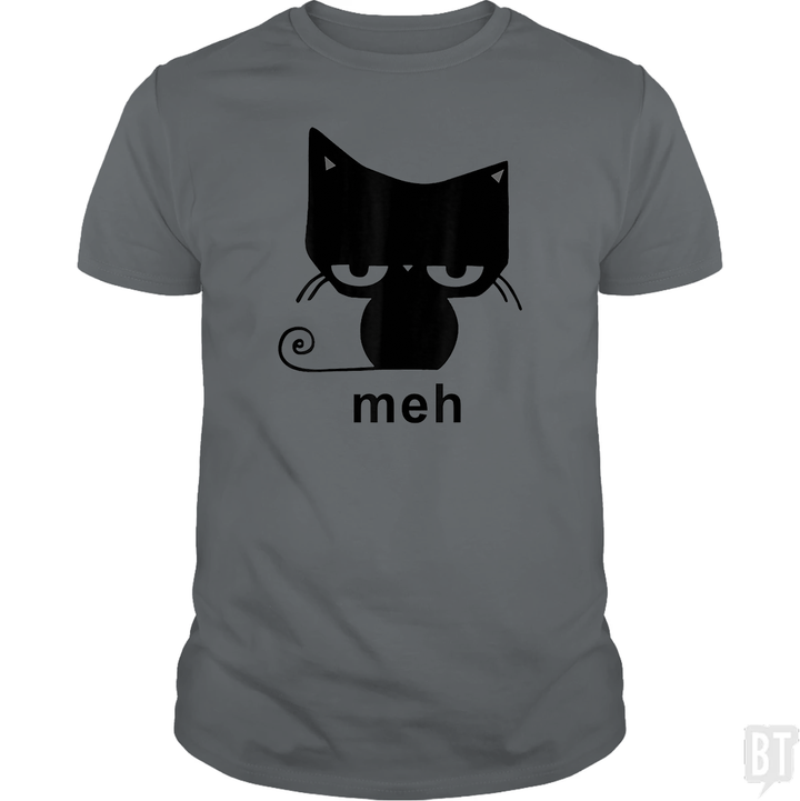 Meh Black Cat Funny