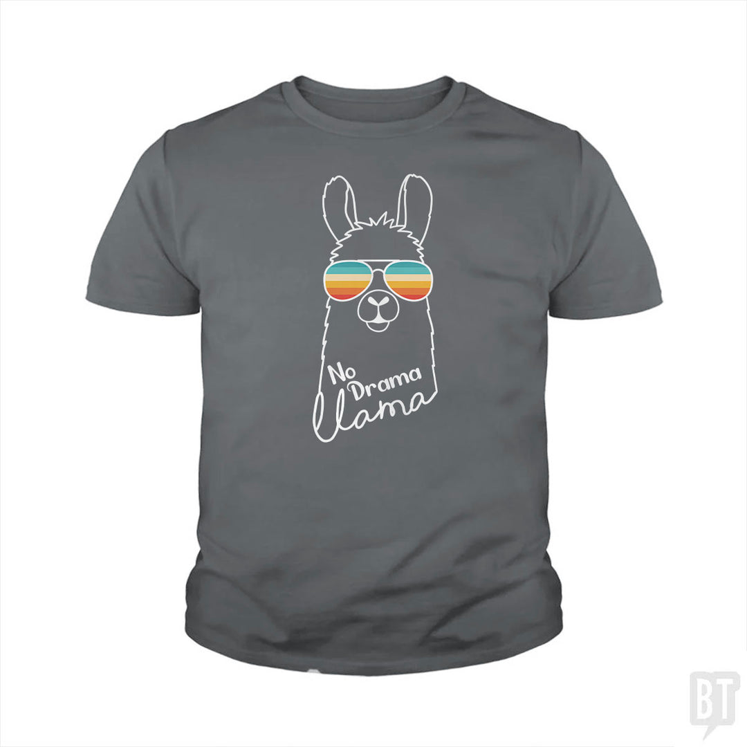 No Drama Llama Kids Shirt