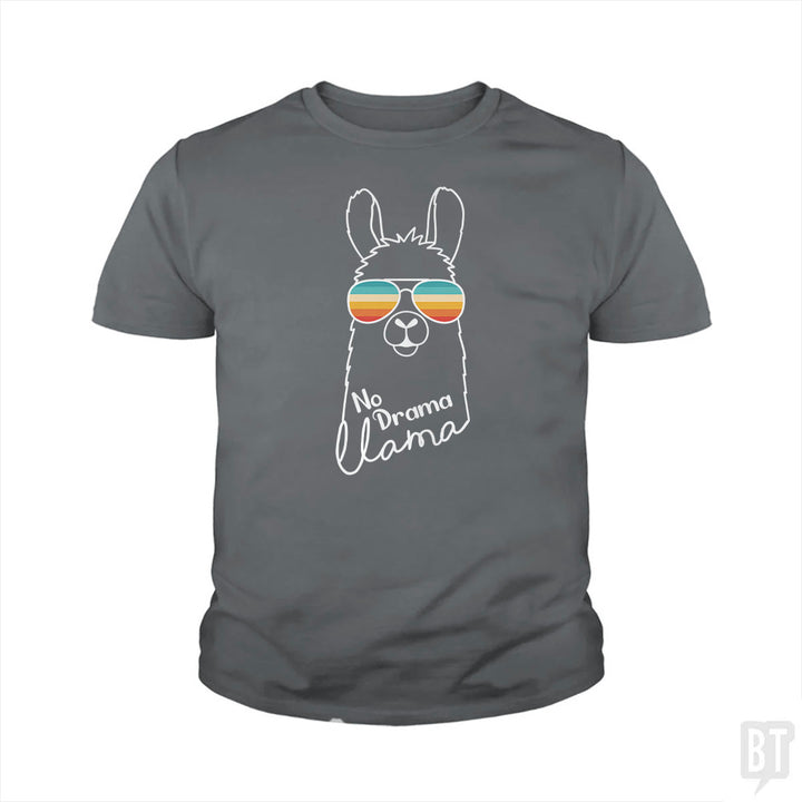No Drama Llama Kids Shirt