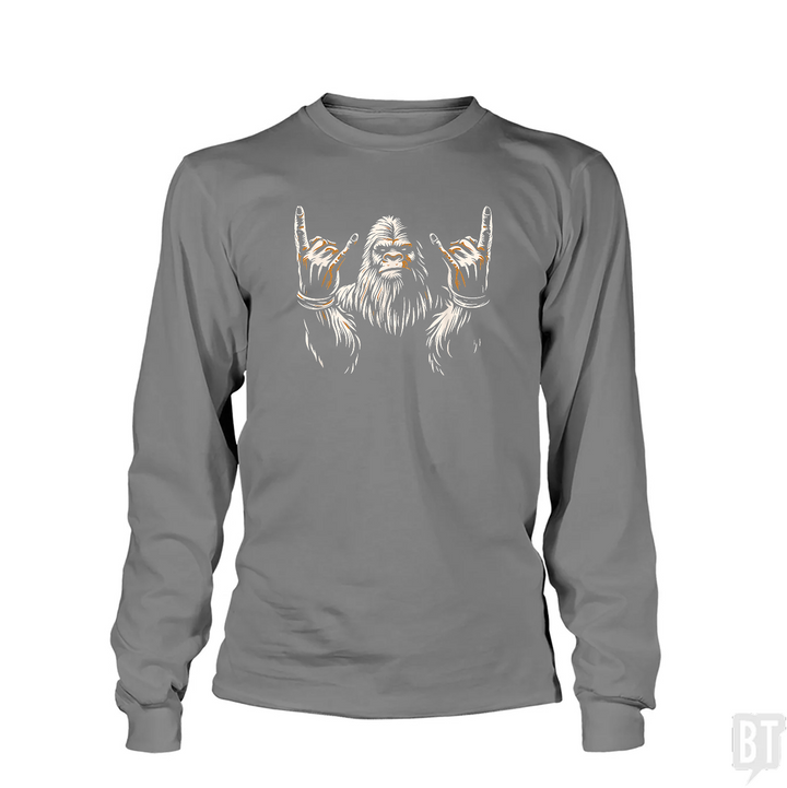 Bigfoot Rock On Long Sleeve