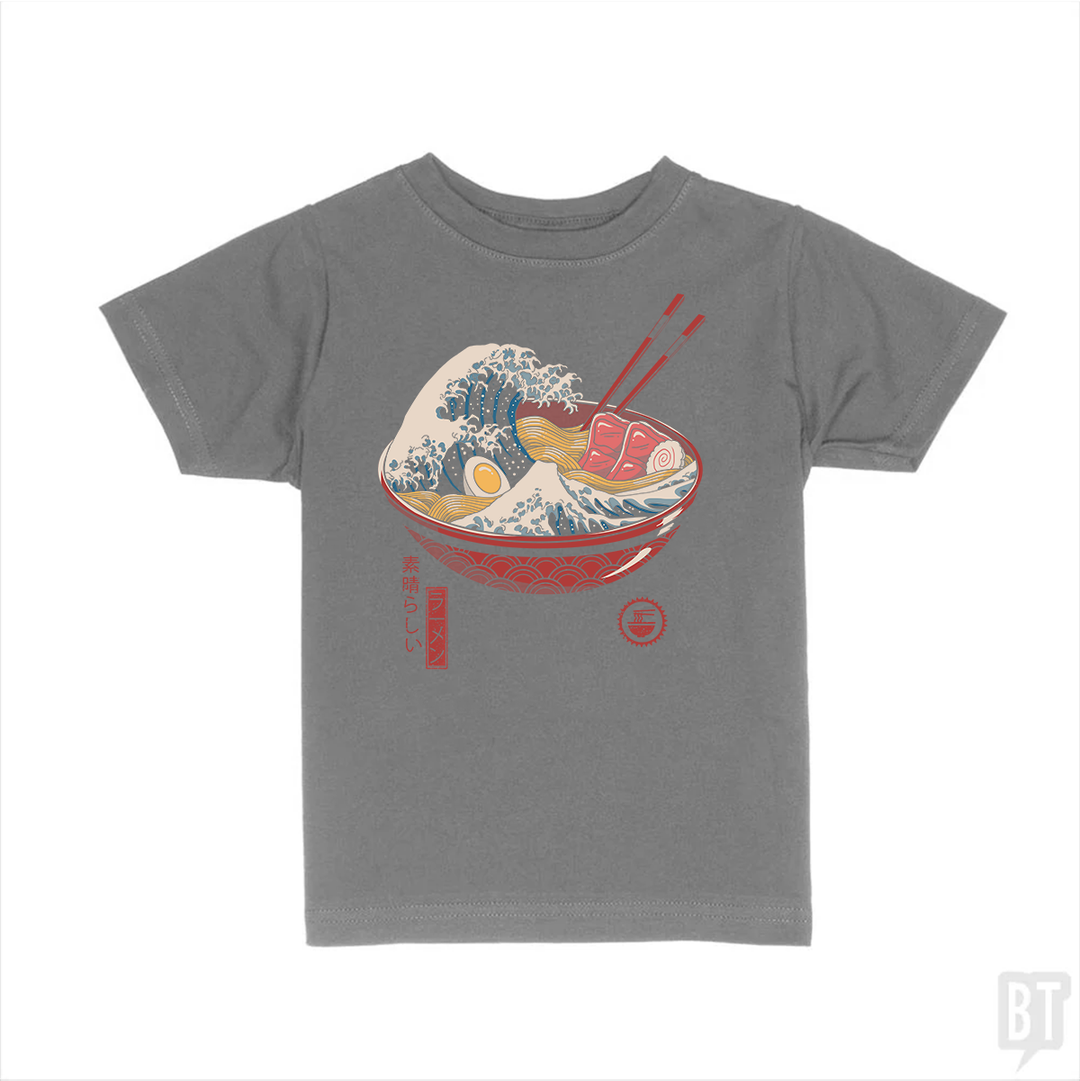 Great Ramen Wave Kids Shirt