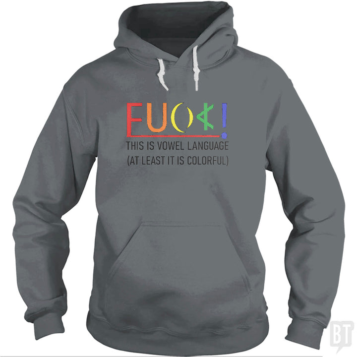 Colorful Language Hoodie