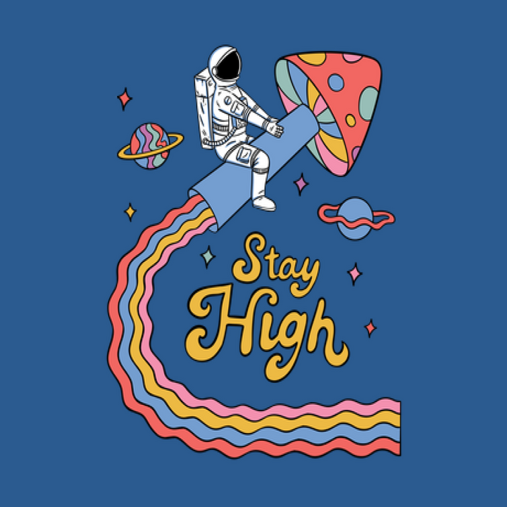 Stay High Astronaut Tank Top
