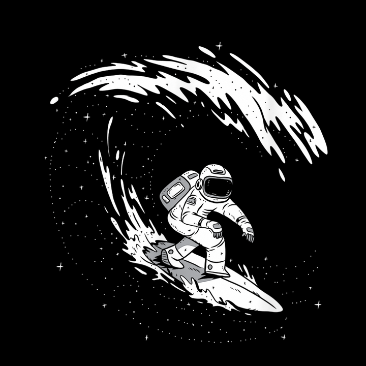 Astronaut Surfer Long Sleeve