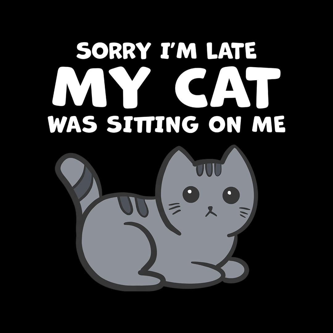 Sorry I'm Late My Cat Was Sitting On Me Hoodie