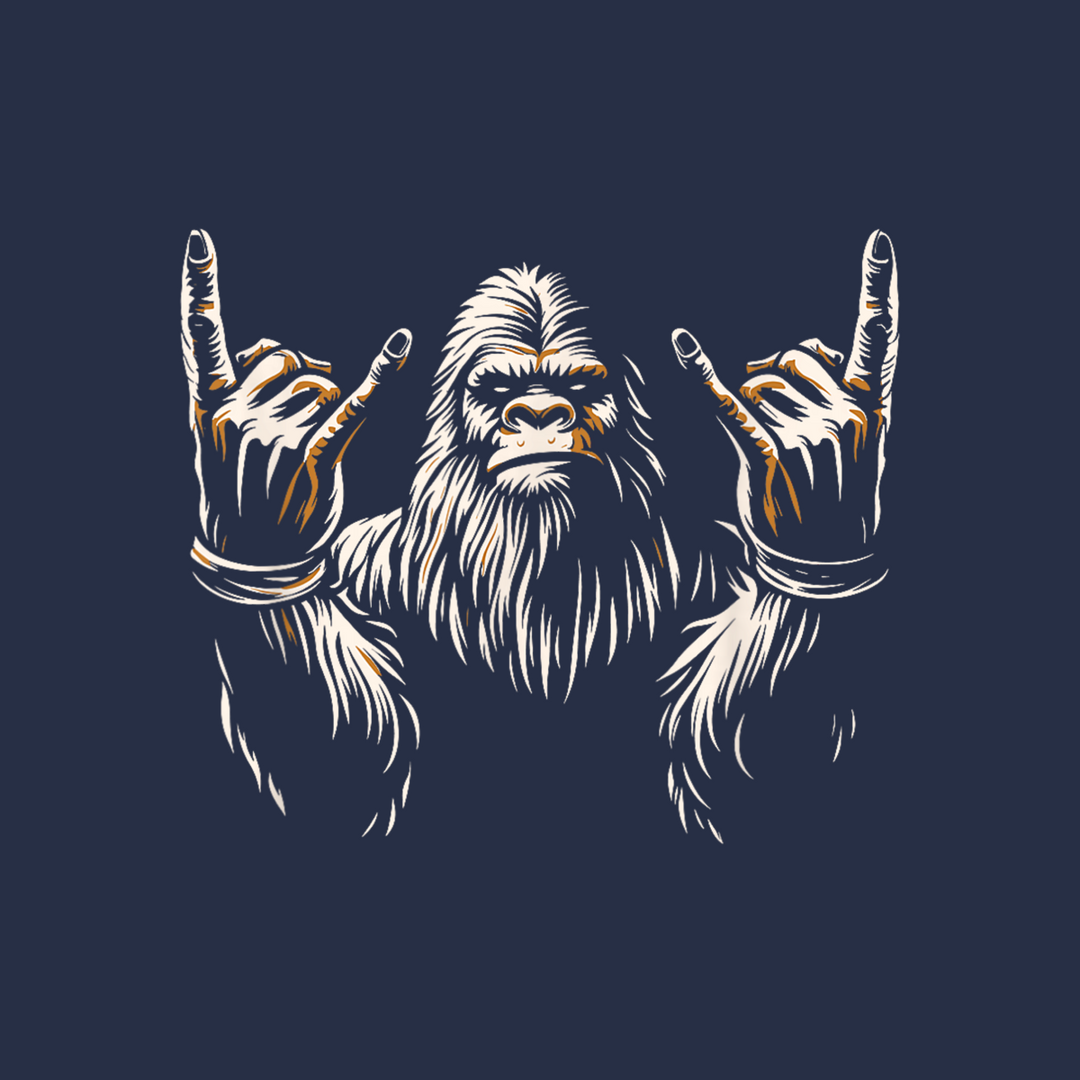 Bigfoot Rock On Hoodie