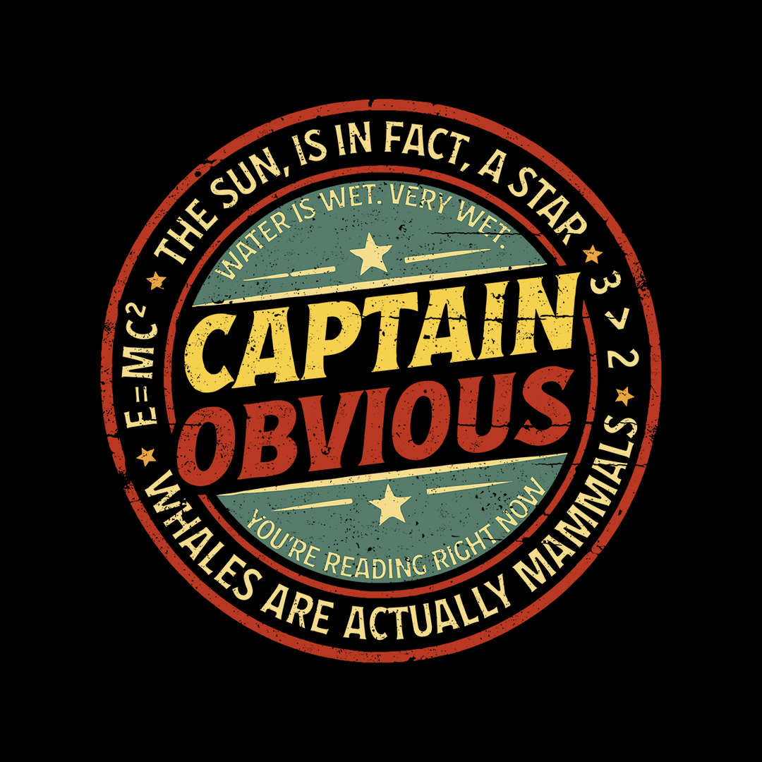 Captain Obvious Baby One-Piece