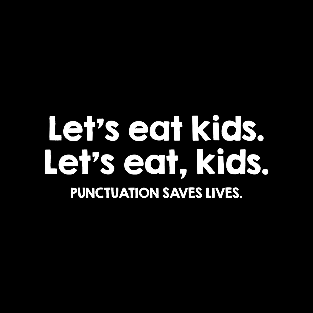 Punctuation Saves Lives Kids Shirt