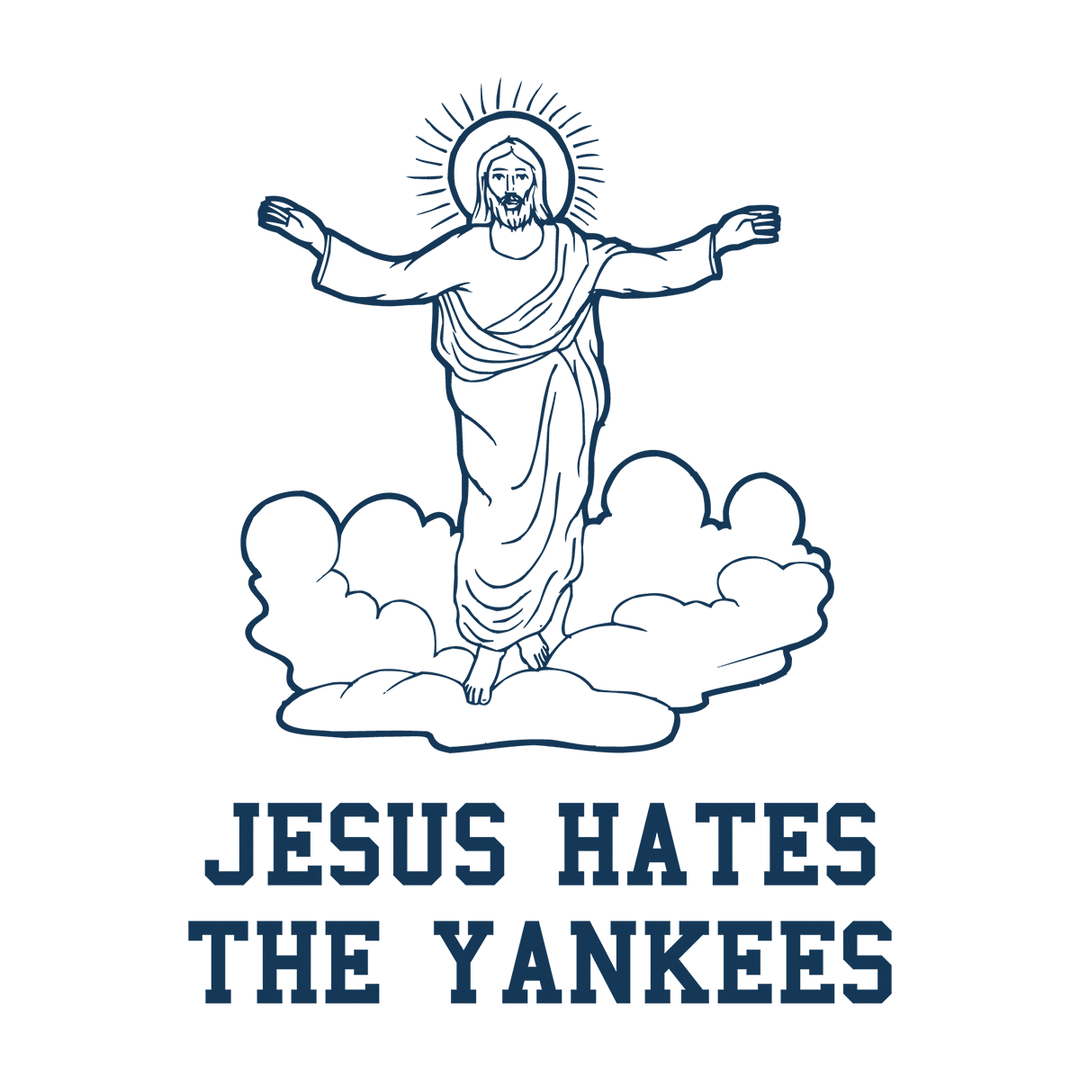 Jesus Hates the Yankees Baby One-Piece