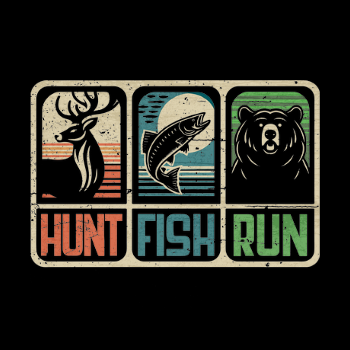 Hunt Fish Run Baby One-Piece