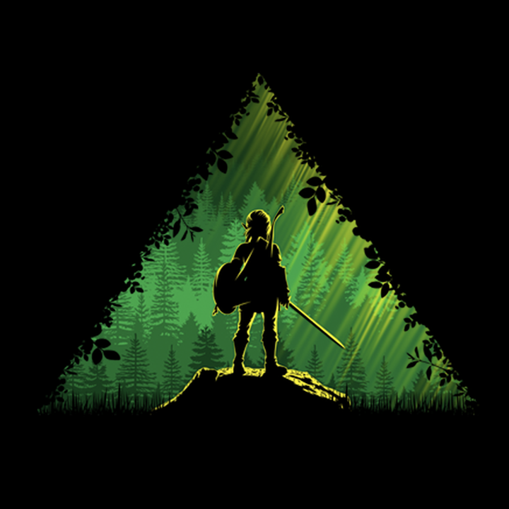 Link In A Forest Kids Shirt
