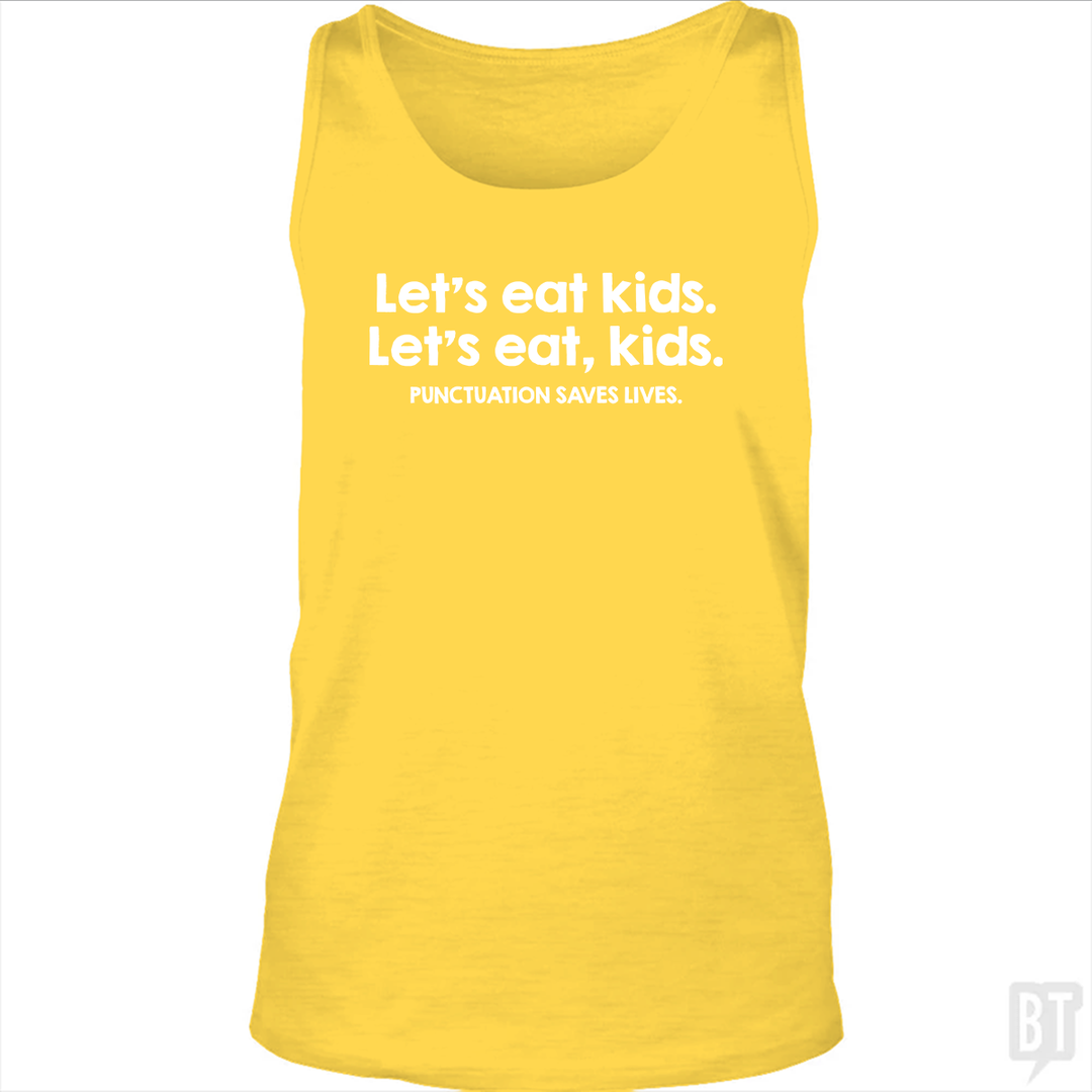Punctuation Saves Lives Tank Top