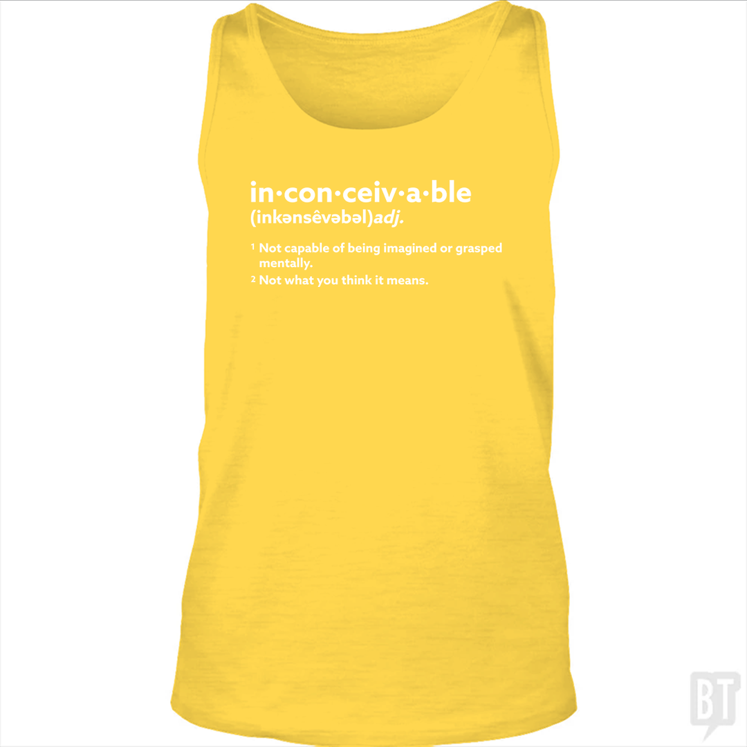 Inconceivable Definition Tank Top