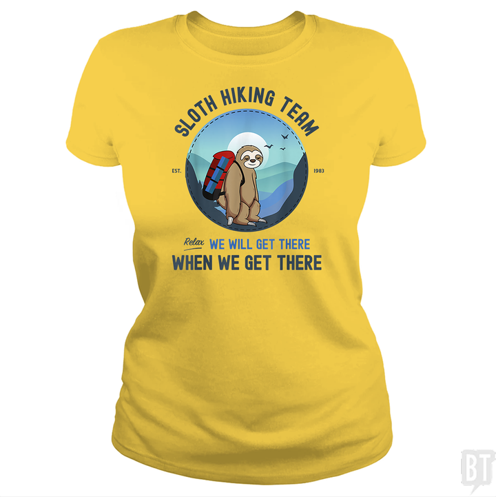 Funny Sloth Hiking Team