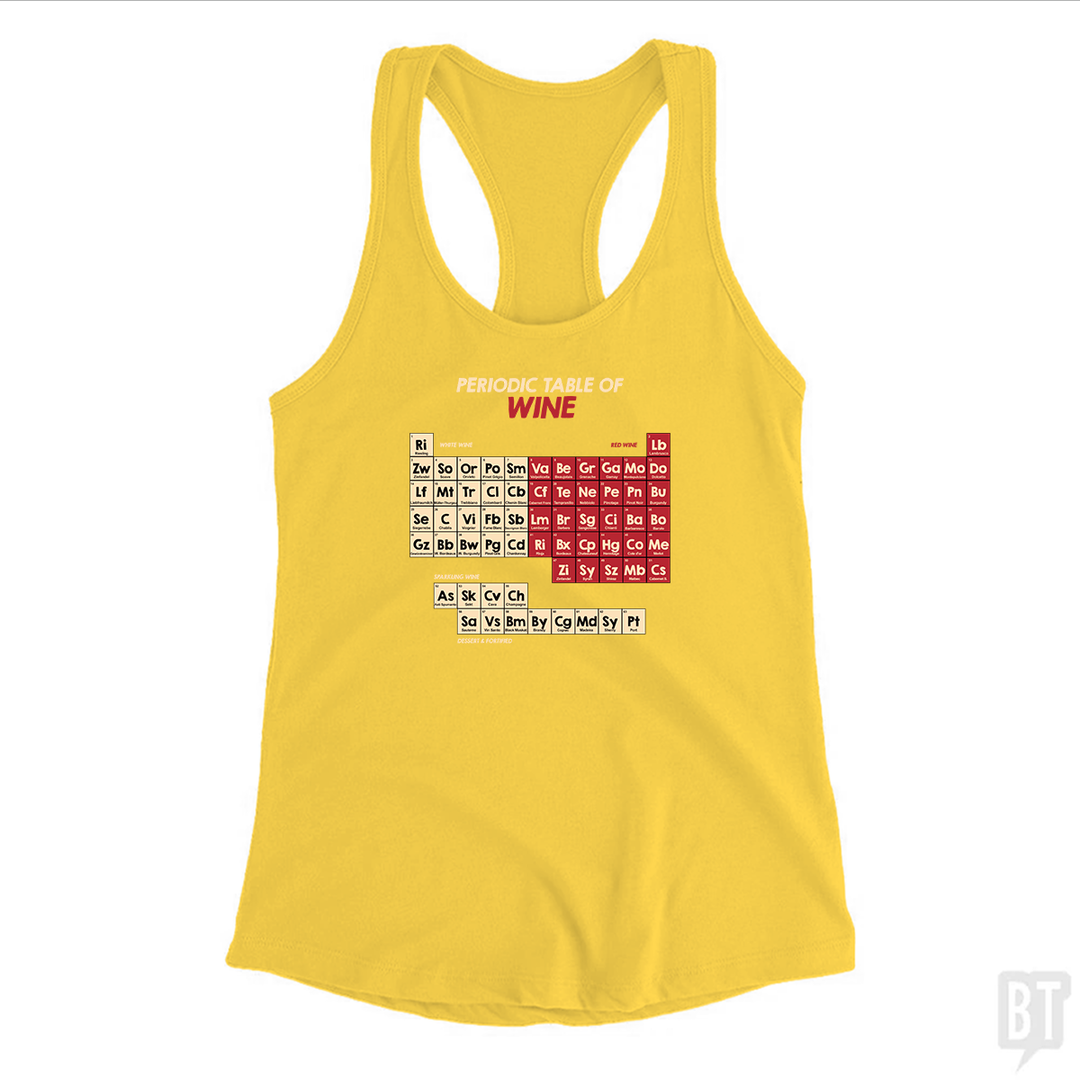 Periodic Table Of Wine Tank Top