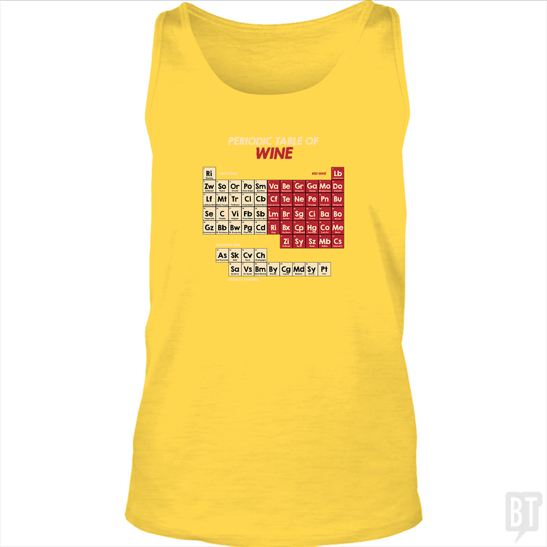 Periodic Table Of Wine Tank Top