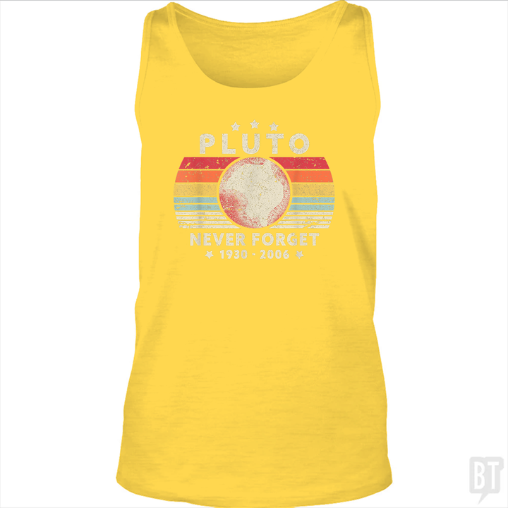 Never Forget Pluto Tank Top