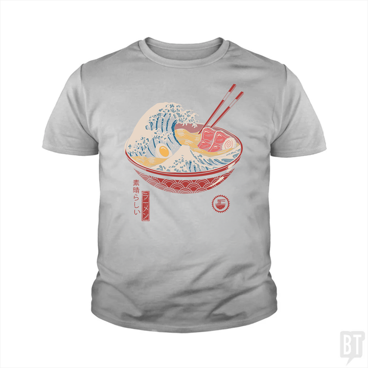 Great Ramen Wave Kids Shirt