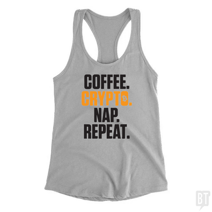 TCoffee Crypto Nap Repeat Tank Top