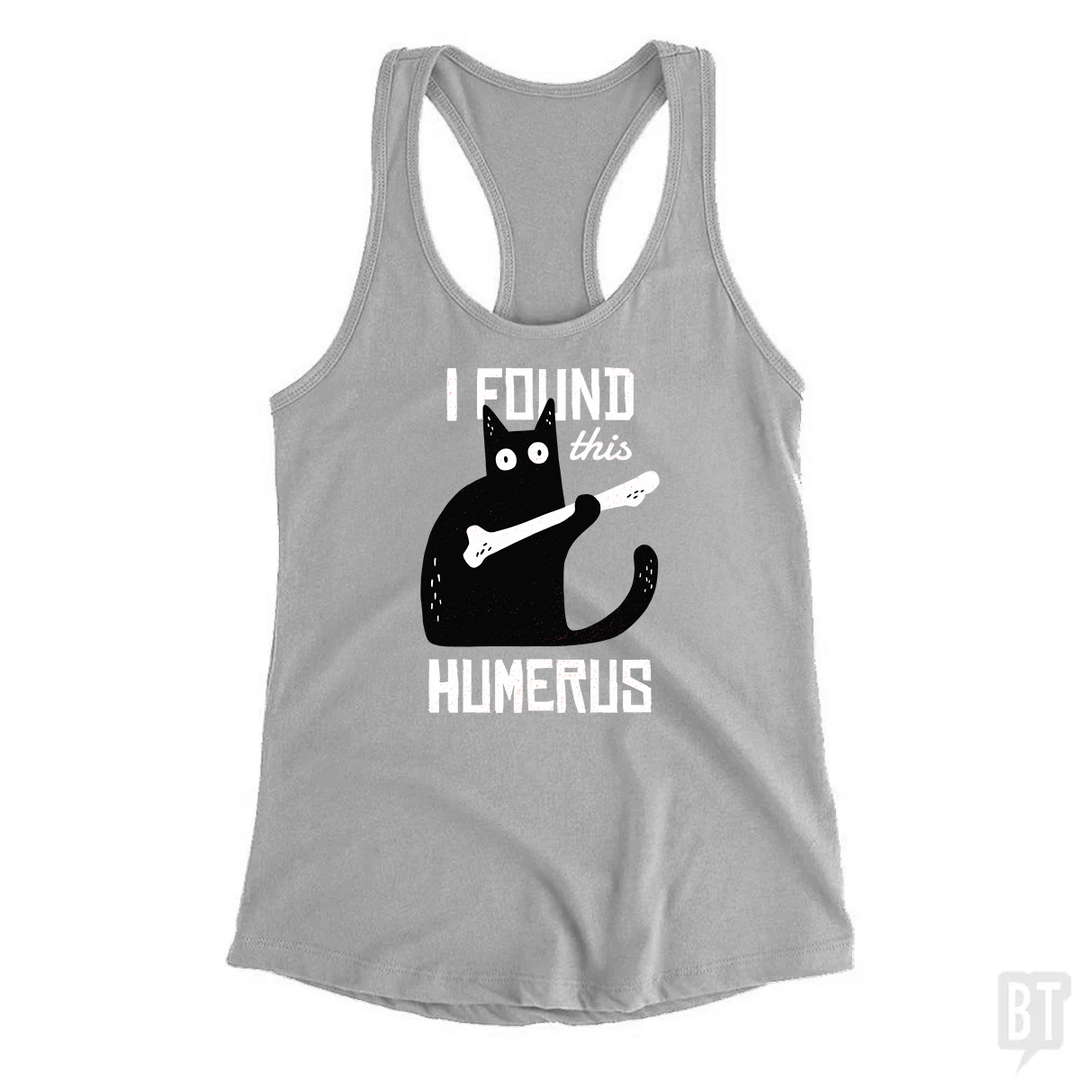 Funny Cat with a Bone Tank Top