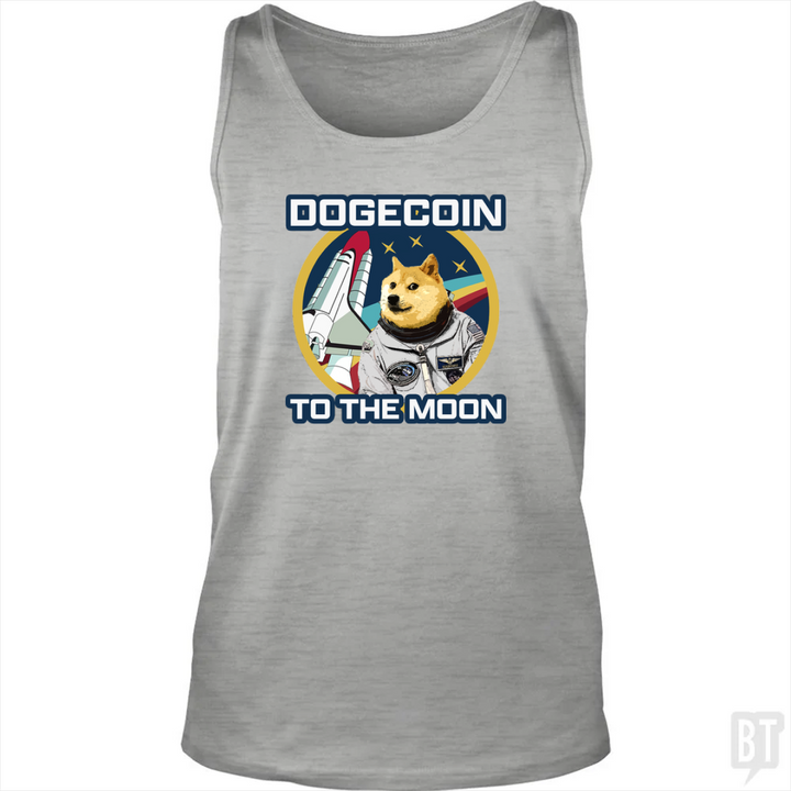 Dogecoin to the Moon Tank Top