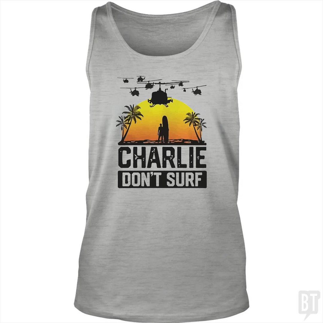 Charlie Don't Surf Summer Vacation Tank Top