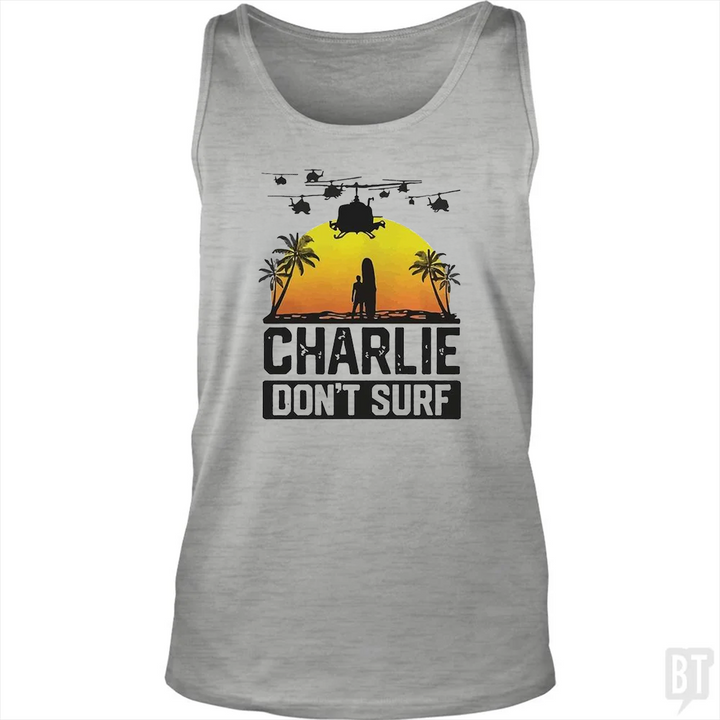 Charlie Don't Surf Summer Vacation Tank Top
