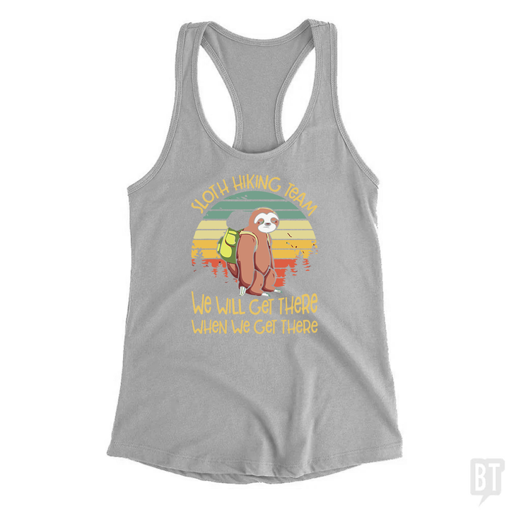 Funny Sloth Hiking Team #2 Tank Top