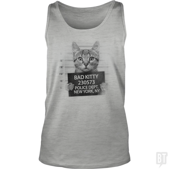 Funny Cute Bad Kitty Cat Tank Top