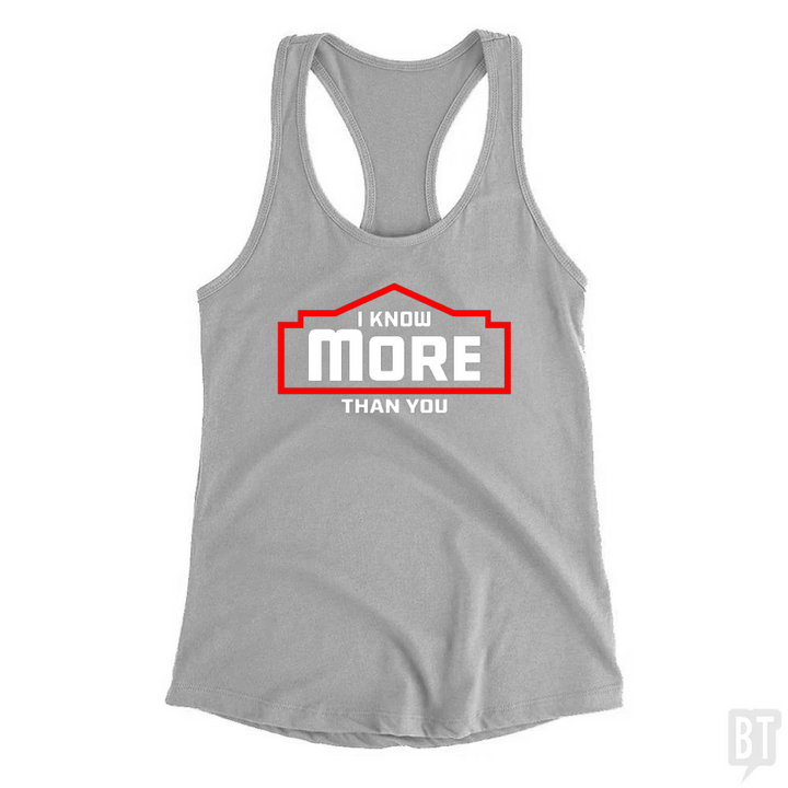 I Know More Than You #2 Tank Top