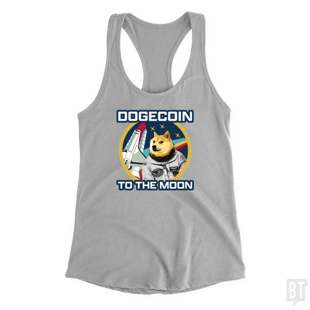Dogecoin to the Moon Tank Top