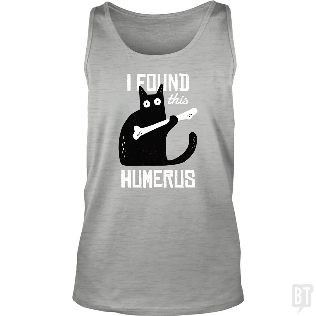 Funny Cat with a Bone Tank Top