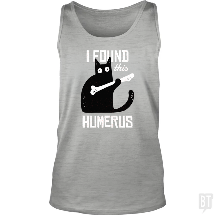 Funny Cat with a Bone Tank Top