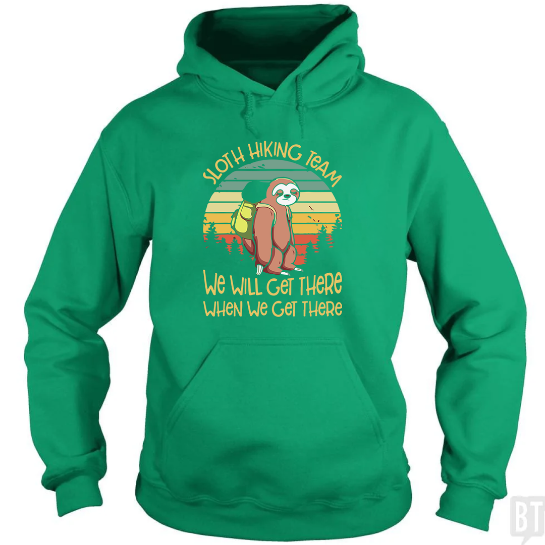 Funny Sloth Hiking Team #2 Hoodie