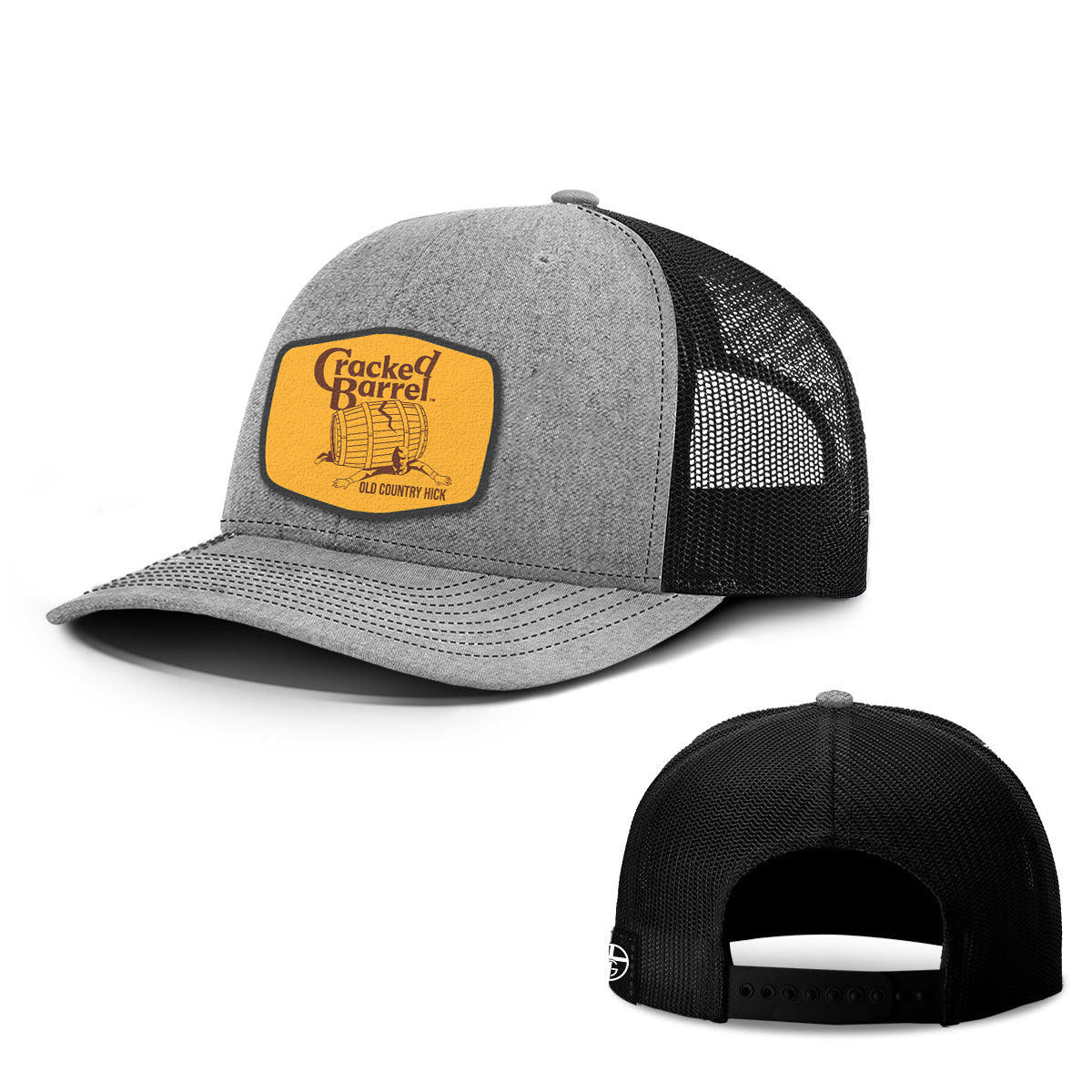 Cracked Barrel Old Country Hick Leather Patch Hats