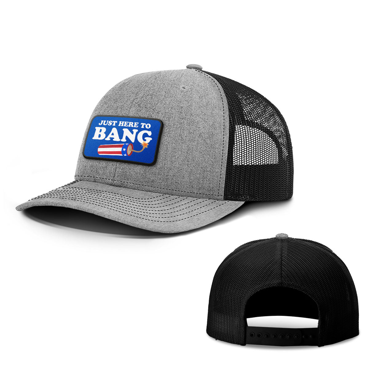 Just Here To Bang Patch Hats