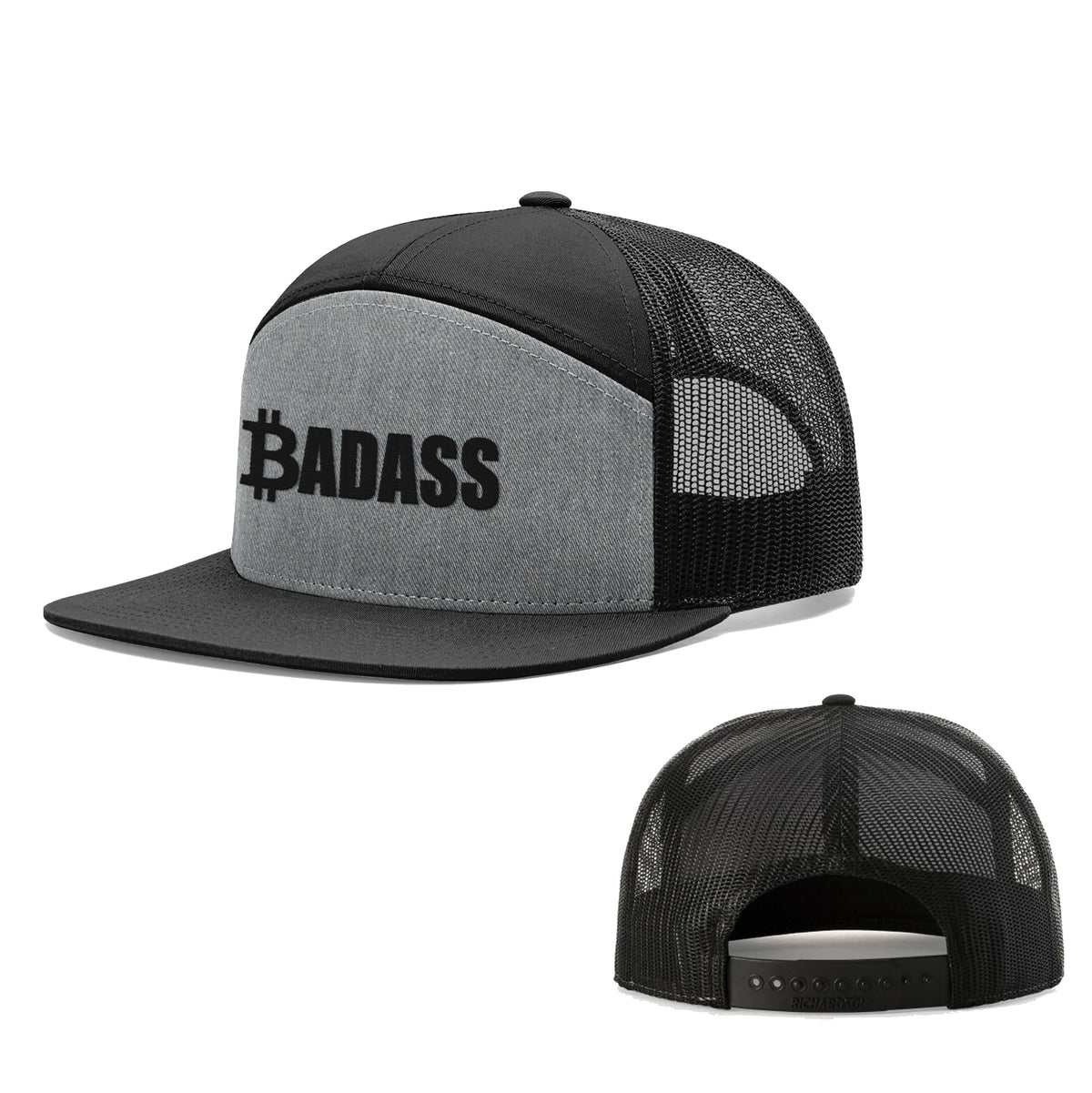 Bitcoin Badass 7 Panel Hats