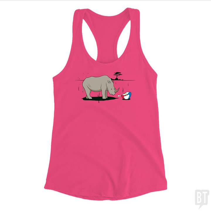 Sad Rhino Tank Top