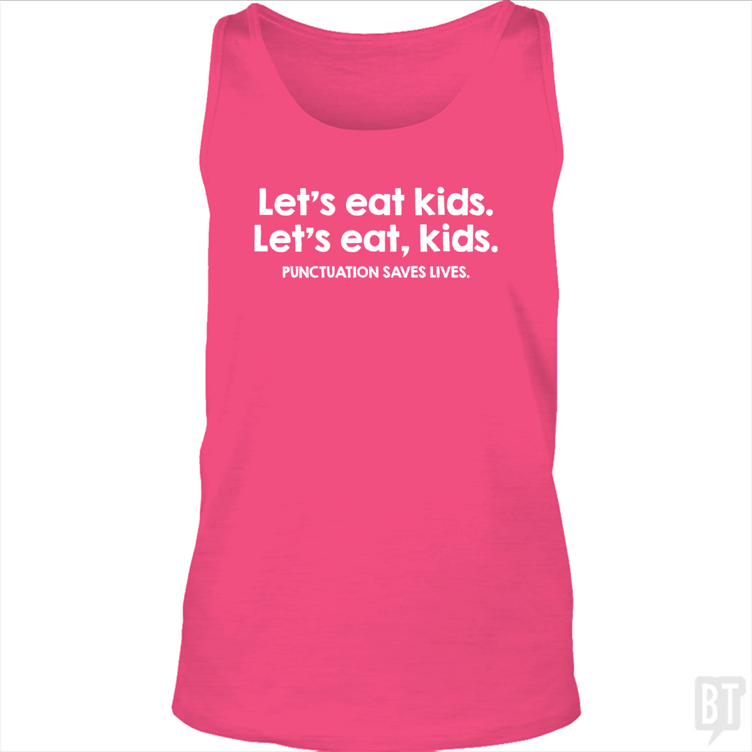 Punctuation Saves Lives Tank Top