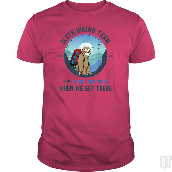 Funny Sloth Hiking Team