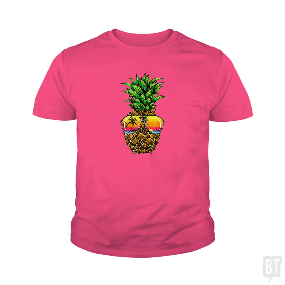Sunglasses Pineapple Kids Shirt