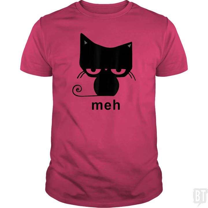 Meh Black Cat Funny