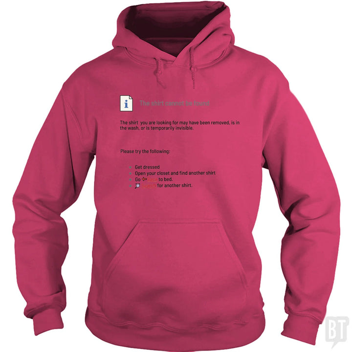 This Shirt Cannot Be Found Hoodie