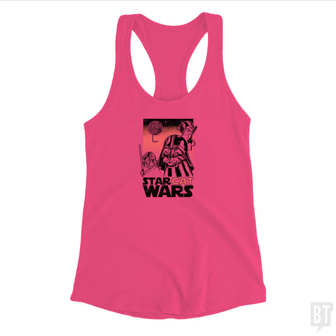 Star Cat Wars Tank Top