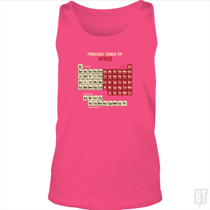 Periodic Table Of Wine Tank Top