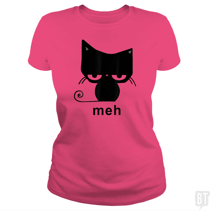 Meh Black Cat Funny