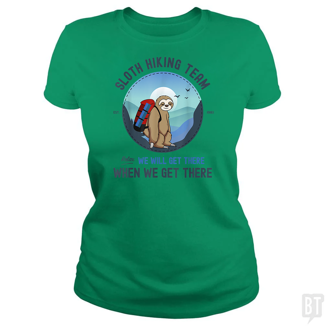 Funny Sloth Hiking Team