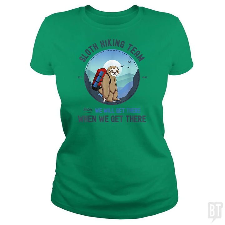 Funny Sloth Hiking Team