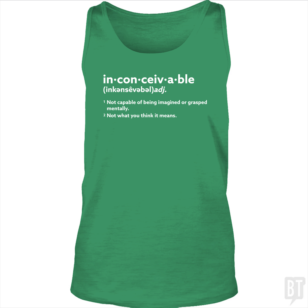 Inconceivable Definition Tank Top